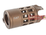 G&P Capture Iron Bars Flashider for Tokyo Marui M16 Series (14mm) - Sand - MLEmart.com