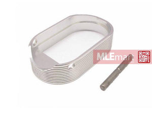5KU IPSC Hot Shot Style Magwell for Marui Hi-Capa GBB (Silver) - MLEmart.com