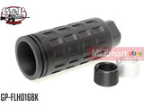 G&P MOTS Flash Hider for Tokyo Marui M16 Series (14mm) (Long) (Checkers,Black) - MLEmart.com