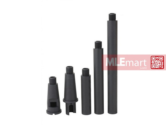 Army Force 5 Piece Multipurpose Outer Barrel For AEG / GBB (Black) - MLEmart.com