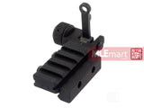 Dboys AEG PDW KAC Style 300m Flip Up Rear Sight Assembly - MLEmart.com
