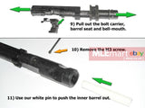 Wii Tech MP9 (KSC-System 7) aluminum outer barrel, black colour - MLEmart.com