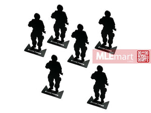 Army Force Aluminum Silhouette Target (6pcs Per Set) - MLEmart.com