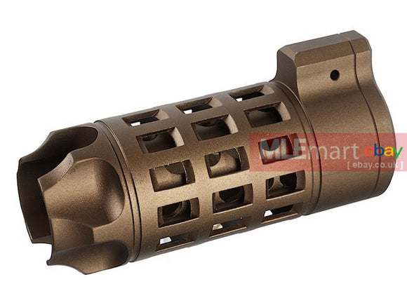 G&P Extended Iron Bars Flashider for Tokyo Marui M16 Series (14mm) - Sand - MLEmart.com