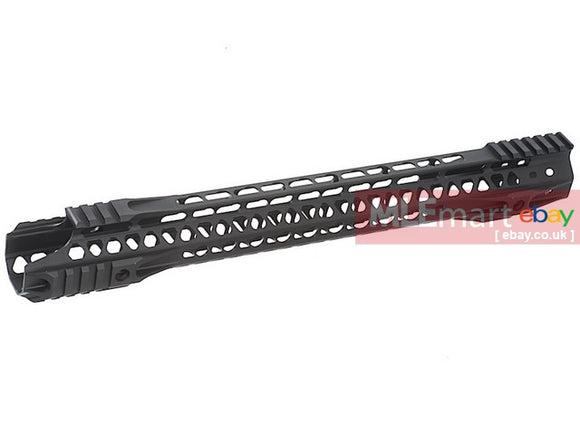 G&P MOTS II 16.2 Inch Upper Cut Keymod for Tokyo Marui M4 / M16 Series - Black - MLEmart.com
