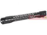 G&P MOTS II 16.2 Inch Upper Cut Keymod for Tokyo Marui M4 / M16 Series - Black - MLEmart.com