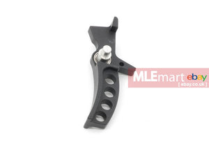 Airsoft Artisan CNC Aluminum Curved Pull Trigger - Black (TM M4/M16 AEG) - MLEmart.com