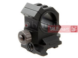 Army Force Quick Lock QD Scope Mount 30mm / 25mm For 20mm Rail (Black) - MLEmart.com