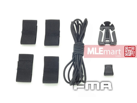 FMA Helmet modified with rubber suits BK TB783 - MLEmart.com