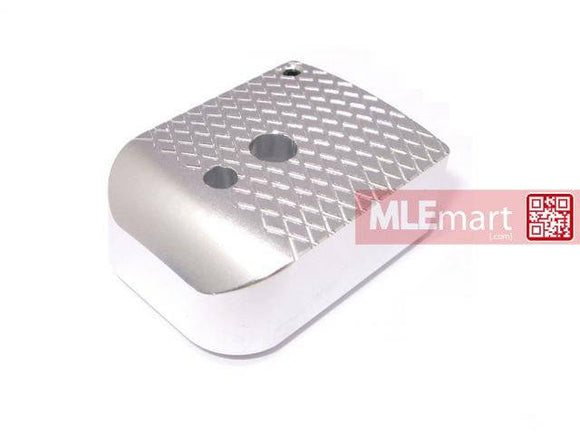 5KU IPSC Metal Magazine Base Type 4 for Marui Hi-Capa (Silver) - MLEmart.com