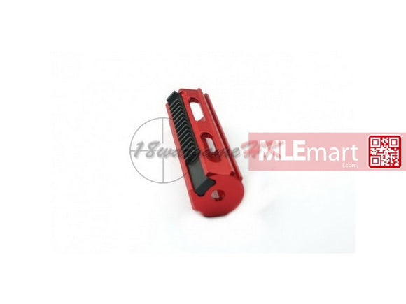 Army Force Aluminum Piston with Full Steel 14-Teeth For AEG (Red) - MLEmart.com