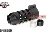 G&P Extended Iron Bars Flashider for Tokyo Marui M16 Series (14mm) - Black - MLEmart.com