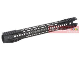 G&P MOTS II 16.2 Inch Phantom Keymod for Tokyo Marui M4 / M16 Series - Black - MLEmart.com