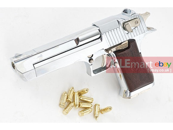 Blackcat Airsoft Mini Model Gun Desert Eagle (Shell Ejection) - Silver - MLEmart.com